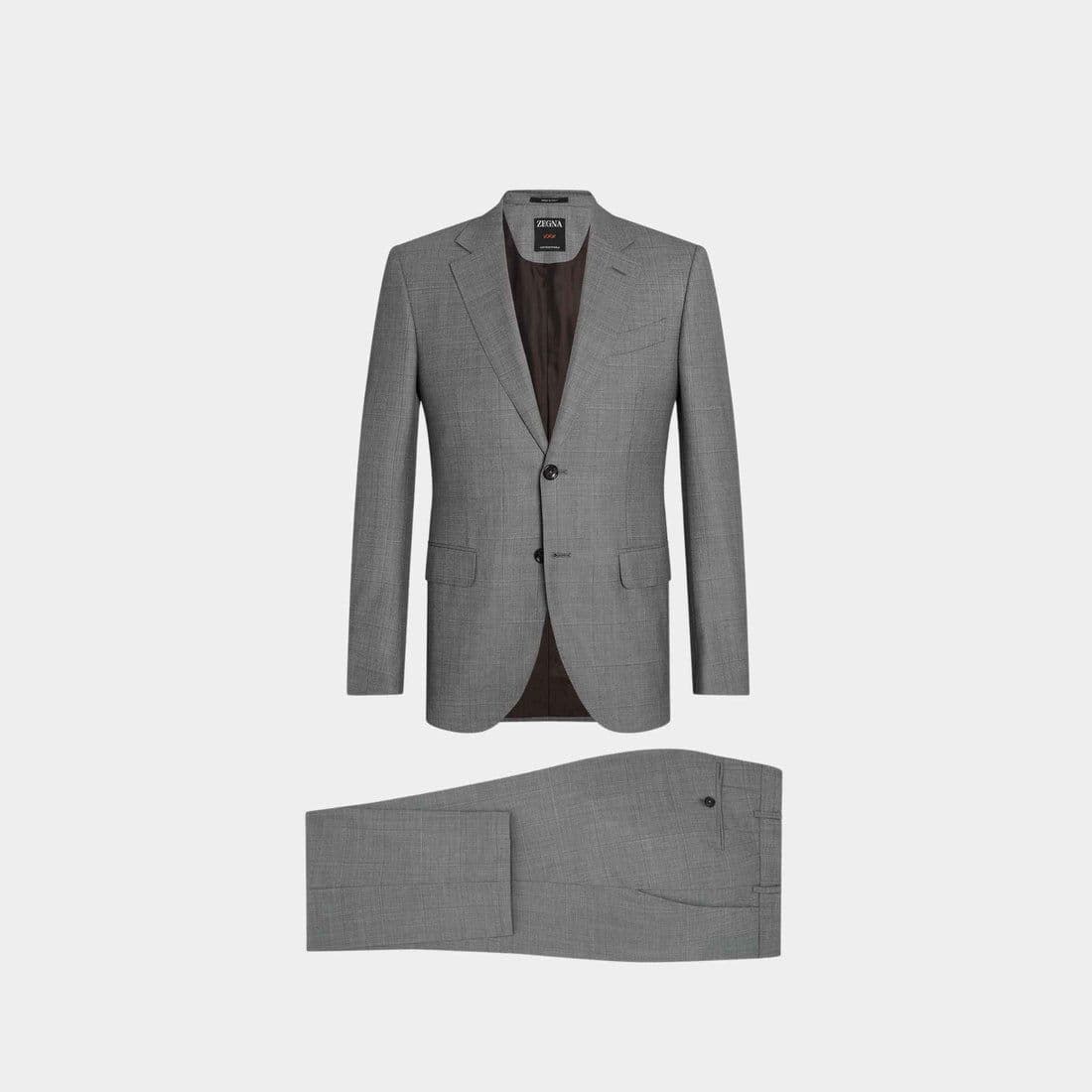 Centoventimila Wool Two-Piece Suit - Grey
